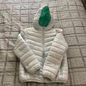 ROKKA & ROLLA GIRL REVERSIBLE LIGHTWEIGHT PUFFER JACKET SIZE 8-10